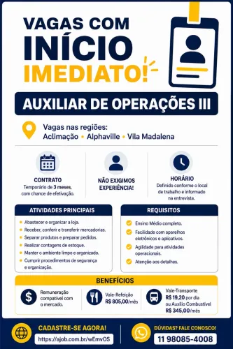 Auxiliar de logística 