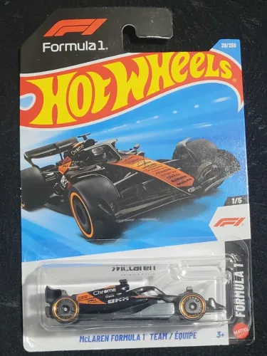 Hot Wheels McLaren Formula 1 Team / Équipe F1 - Carrinho Miniatura 1/64 Lacrado