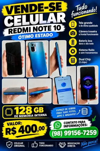 Celular note 10 4g