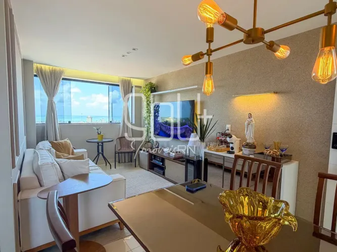 Apartamento 2 Quartos com Vista para o Mar em Capim Macio | 59m²