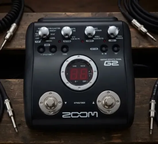 Pedaleira Guitarra Multiefeitos Zoom G2, Para Sons Incríveis