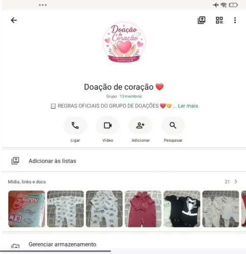  GRUPO DE DOAÇÃO 