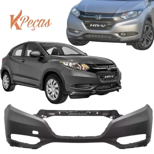 Parachoque Dianteiro Honda HR-V 2015 2016 2017 2018 Preto Liso Sem Pintura Novo