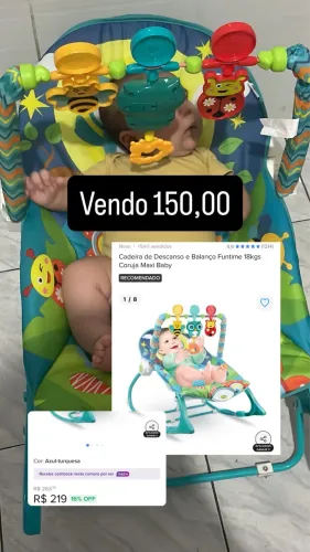 Cadeira de descanso bebê 