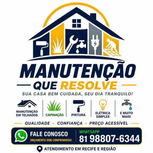 Manutenção Residencial em Recife - Telhado, Pintura, Elétrica - Atendimento Rápido !!!