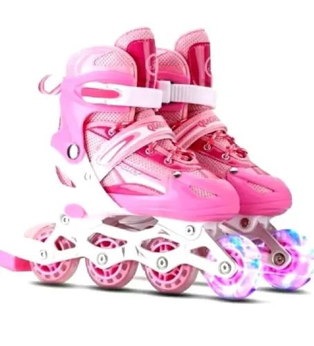 PATINS IN-LINE COM LED NA PRIMEIRA