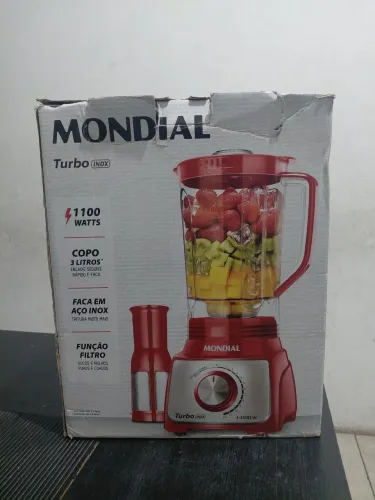 LIQUIDIFICADOR MONDIAL TURBO 1100 WATTS