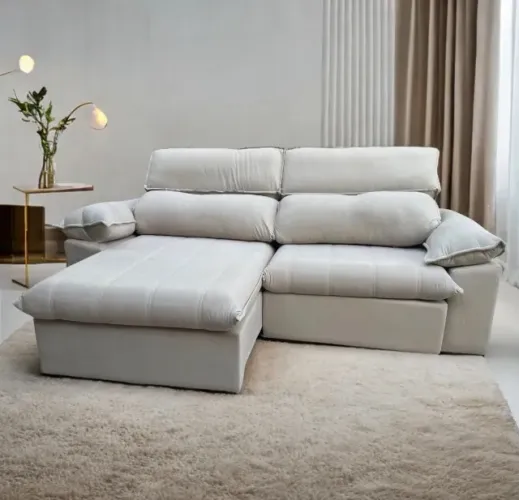 Sofá Bari Comfort 2,50 m Bege