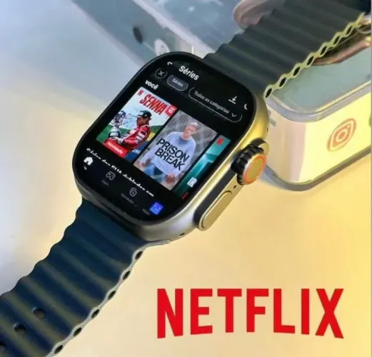 Smartwhatch Com Chip 4G 49MM Ultra AI 3 32GB - Wifi Câmera 180°, Tela Amoled, Android, GPS