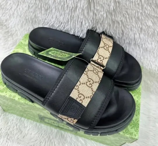 Chinelo Gucci preto premium novo vários tamanhos
