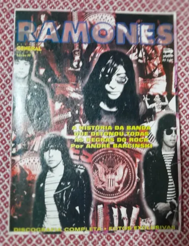 Poster e revista RAMONES para colecionador
