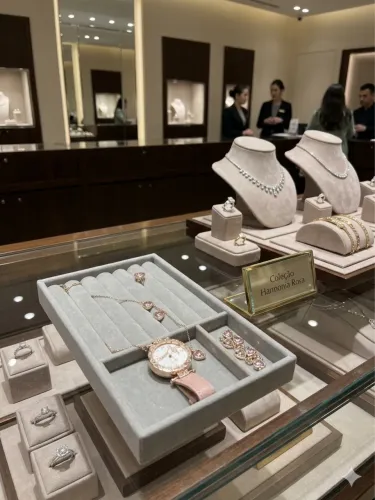 6/ Peças Moda Strass Relógio de Quartzo Feminino 