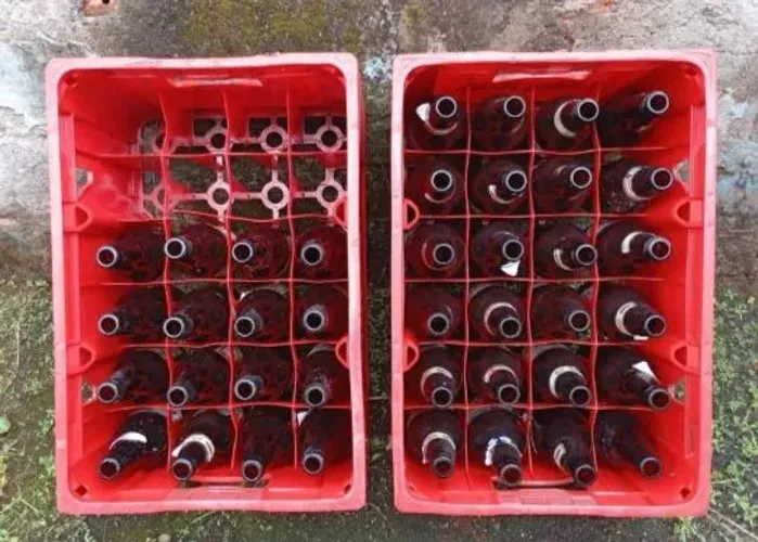 Engradados de cerveja