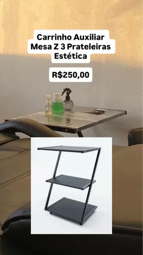 Carrinho Auxiliar Estética