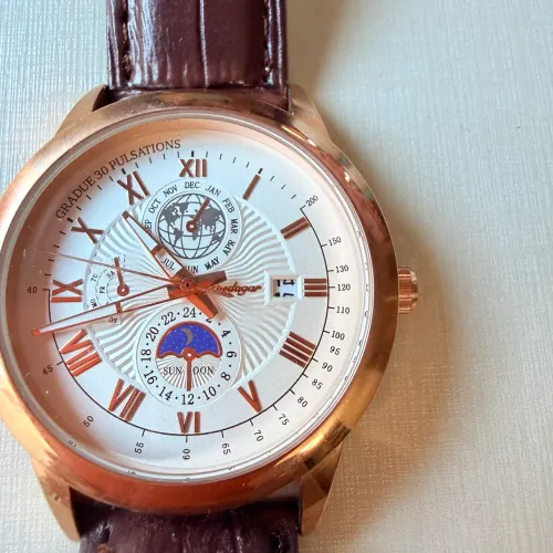 Relógio Quartz Poedagar calendário sol e lua