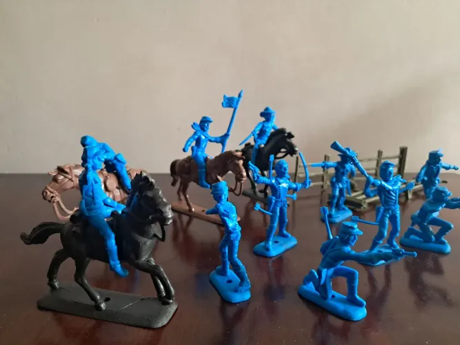 Soldados Confederados Gulliver - 7° Cavalaria - Década de 70 - Originais