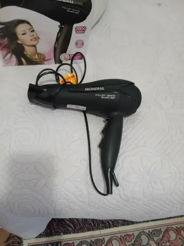 Secador Mondial Power Shine Black Íon 2000W 220V - Estado de Novo