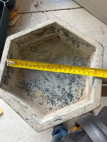 200 Forma Plástica de Lajota Sextavada 20x20x6cm
