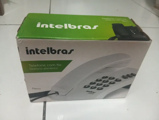 Telefone Intelbras Pleno com Fio Novo Lacrado