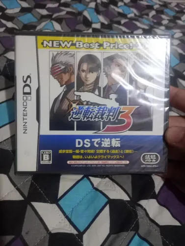 Phoenix Wright Trials and tribulations: jogo nintendo DS japonês original (tem em inglês)