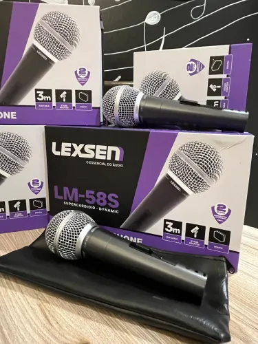 5 microfones de fio LM58s
