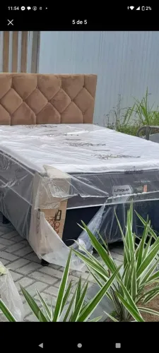 Cama box casal 6cm d33 confortável e duravel