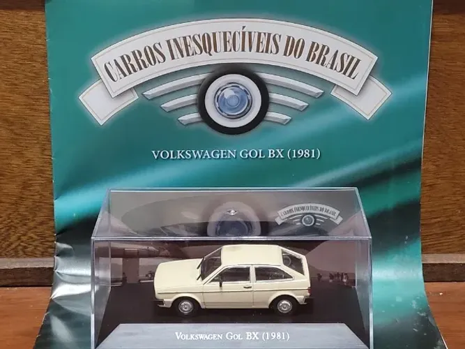 Volkswagen Gol BX 1981 - Coleção Carros Inesquecíveis Do Brasil - Carrinho Miniatura 1/43