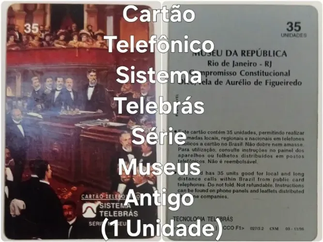 Cartão Telefônico Série Museus Antigo