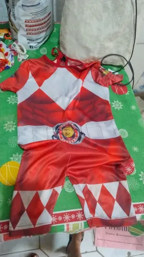 Fantasia infantil Power Rangers tam 8