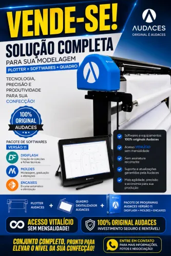 Audaces versão 11 com a plotter nova