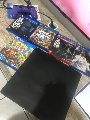 play 4 slim com 5 jogos