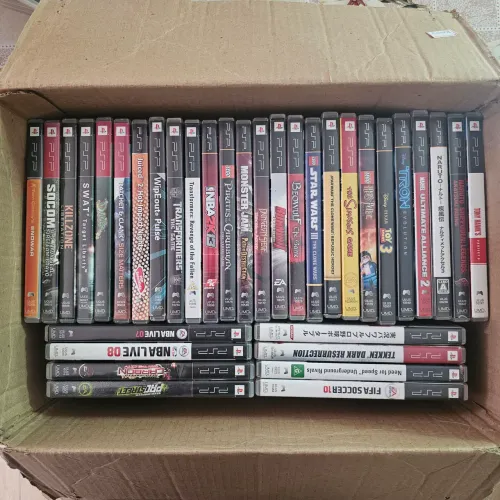 Lote de 34 Jogos psp playstation ps play originais coleção original mídia física raros
