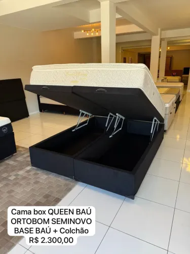 Box baú Queen ORTOBOM SEMINOVO TOP - ENTREGAMOS