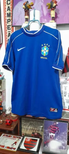 Camisa seleção do Brasil / Ronaldo - 1998 ( reedição made thayland )