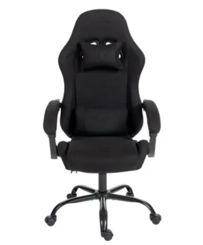 Cadeira Gamer Husky Storm 100, Até 120kg, Almofadas, Reclinável 135°, Tecido, Preta