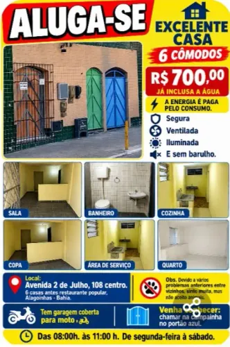Alugo excelente casa