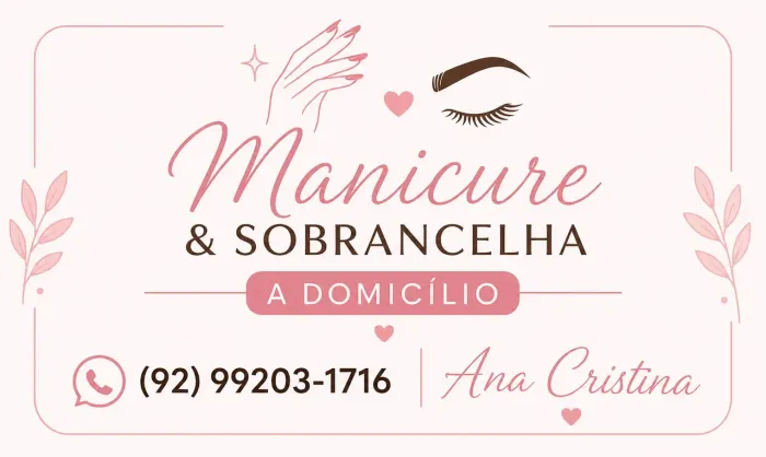 Manicure e sombrancelha