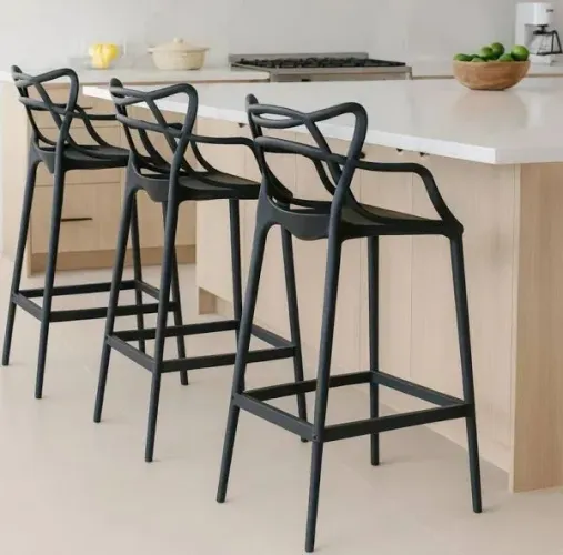 Cadeira americana cadeira de plástico reforçada banqueta alta cadeira Allegra