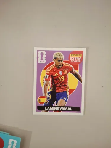 Figurinha  Copa Extra sticker Roxo Lamine Yamal