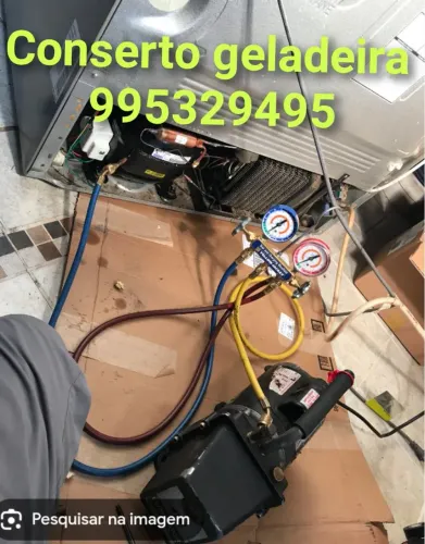Consertamos geladeira a domicílio e colocamos gás 