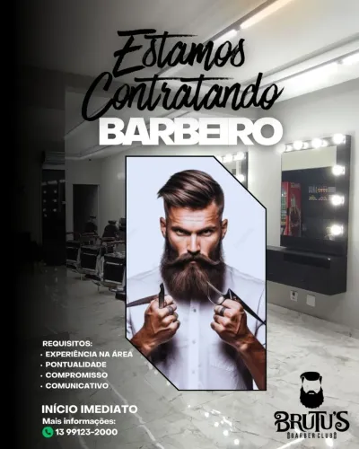 CONTRATA-SE BARBEIRO PROFISSIONAL