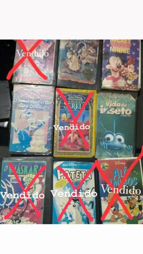 Fitas k7/vhs originais 