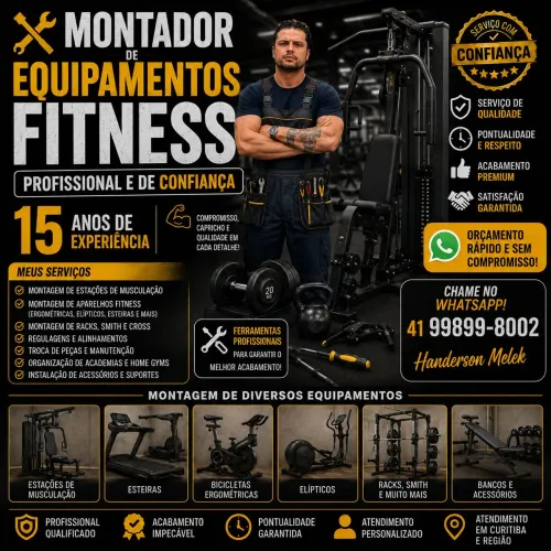 Montador de equipamentos fitness 