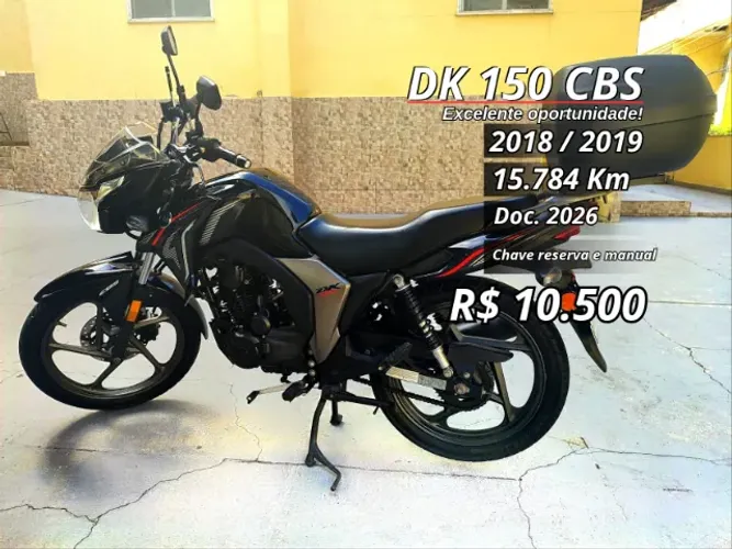 Haojue DK 150 2018/2019 -  Impecável, Econômica e Pronta para Rodar!