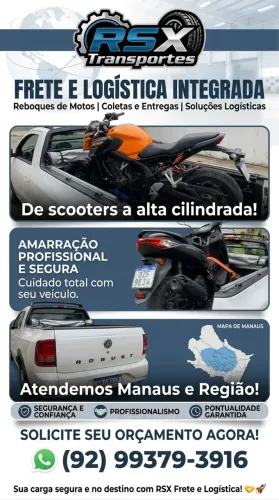 Pequenos Fretes, Entregas e Coletas, Reboque de Motos