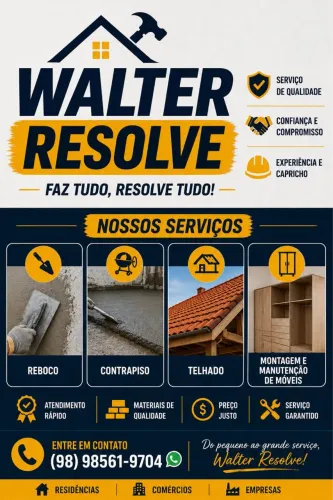 Pedreiro/Faz tudo WALTER RESOLVE