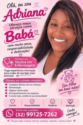 Babá Profissional - Técnica em enfermagem 