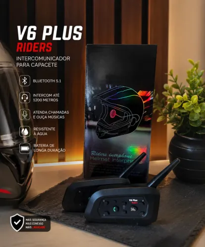 Kit intercomunicadores V6 plus