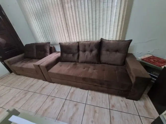 Sofá 2 e 3 Lugares_Marrom