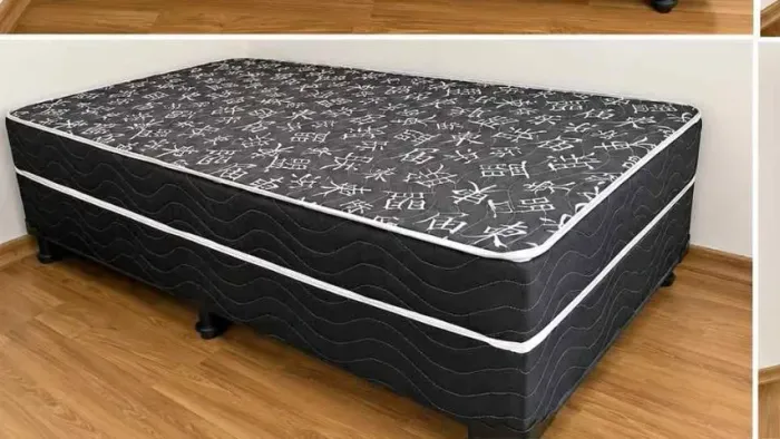 Cama box solteiro conjugada completa com colchão acoplado, conforto e praticidade !!